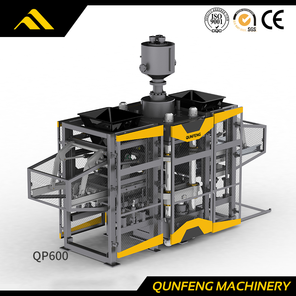 Máquina hidráulica para fabricar bloques de hormigón QP600