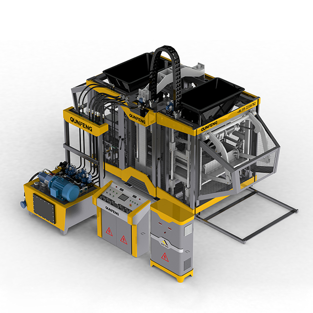 Máquina para fabricar bloques de hormigón de alta eficiencia (QS1000)