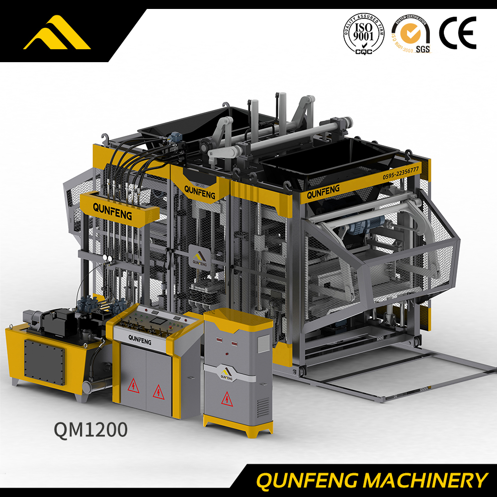 Máquina de fabricación de ladrillos servo serie 'supersónica' (QM1200)