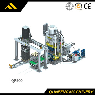 Máquina de ladrillos de prensa hidráulica totalmente automática QP900